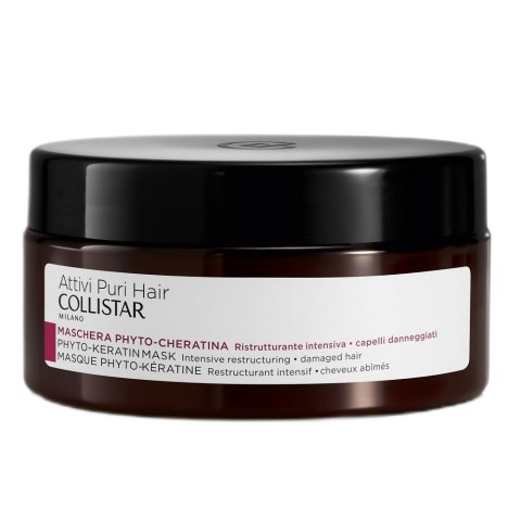 Collistar Attivi Puri Hair maska do włosów z fitokeratyną 200ml Collistar Attivi Puri Hair maska do włosów z fitokeratyną 200ml