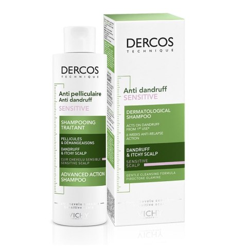 Vichy Dercos Anti-Dandruff Shampoo szampon przeciwłupieżowy do wrażliwej skóry głowy 200ml Vichy Dercos Anti-Dandruff Shampoo szampon przeciwłupieżowy do wrażliwej skóry głowy 200ml