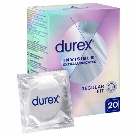 Durex Durex prezerwatywy Invisible dodatkowo nawilżane 20 szt cienkie Durex Durex prezerwatywy Invisible dodatkowo nawilżane 20 szt cienkie