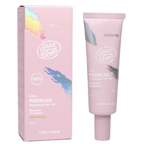 Face Boom Lekki podkład pielęgnacyjny BB 02 Natural 30g Face Boom Lekki podkład pielęgnacyjny BB 02 Natural 30g
