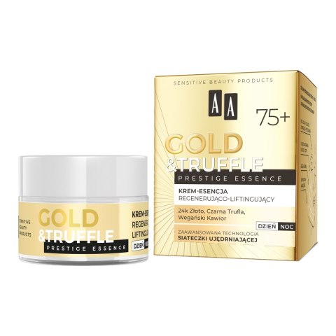 AA Gold & Truffles Prestige Essence 75+ regenerująco-liftingujący krem-esencja 50ml