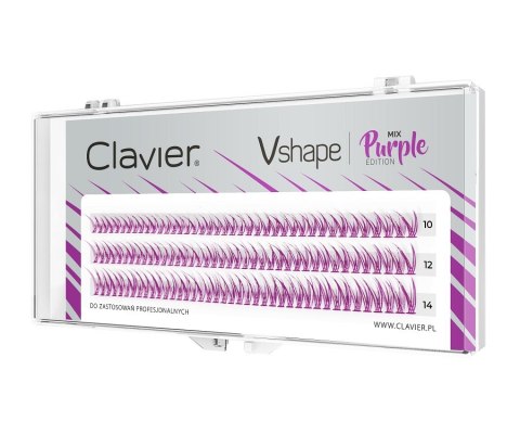 Clavier Vshape Colour Edition kępki rzęs Purple Mix Clavier Vshape Colour Edition kępki rzęs Purple Mix