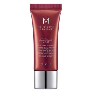 Missha M Perfect Cover BB Cream SPF42/PA+++ wielofunkcyjny krem BB No.21 Light Beige 20ml