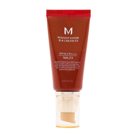 Missha M Perfect Cover BB Cream SPF42/PA+++ wielofunkcyjny krem BB No.23 Natural Beige 50ml Missha M Perfect Cover BB Cream SPF42/PA+++ wielofunkcyjny krem BB No.23 Natural Beige 50ml
