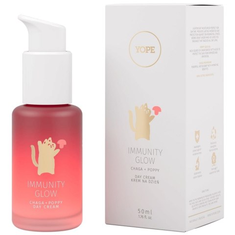 Yope Immunity Glow krem do twarzy na dzień Chaga + Mak 50ml Yope Immunity Glow krem do twarzy na dzień Chaga + Mak 50ml