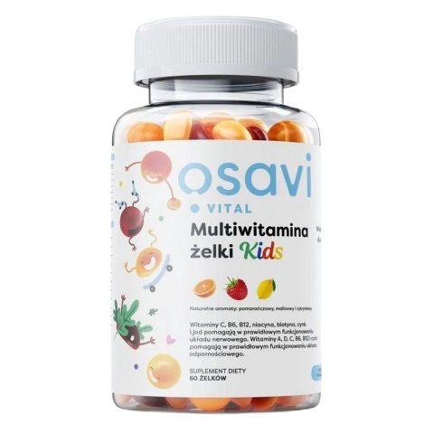Osavi Kids multiwitaminowe żelki suplement diety 60 żelków Osavi Kids multiwitaminowe żelki suplement diety 60 żelków