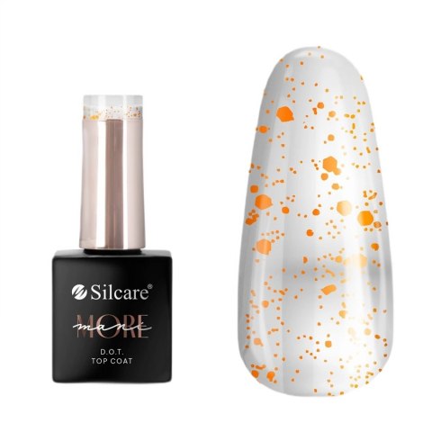 Silcare ManiMORE DOT top coat do paznokci Orange 10g Silcare ManiMORE DOT top coat do paznokci Orange 10g