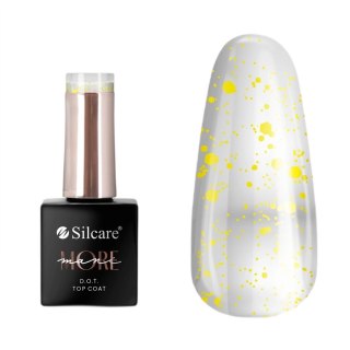 Silcare ManiMORE DOT top coat do paznokci Yellow 10g