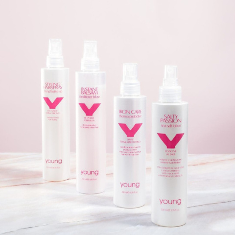 Young Iron Care termoochrona do włosów przed prostownicą i suszarką 200ml Young Iron Care termoochrona do włosów przed prostownicą i suszarką 200ml
