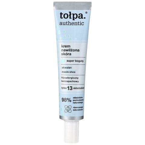 Tołpa Authentic super bogaty krem nawilżona skóra 40ml Tołpa Authentic super bogaty krem nawilżona skóra 40ml