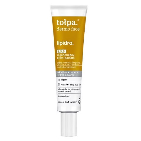 Tołpa Dermo Face Lipidro S.O.S regenerujący krem-balsam 40ml Tołpa Dermo Face Lipidro S.O.S regenerujący krem-balsam 40ml