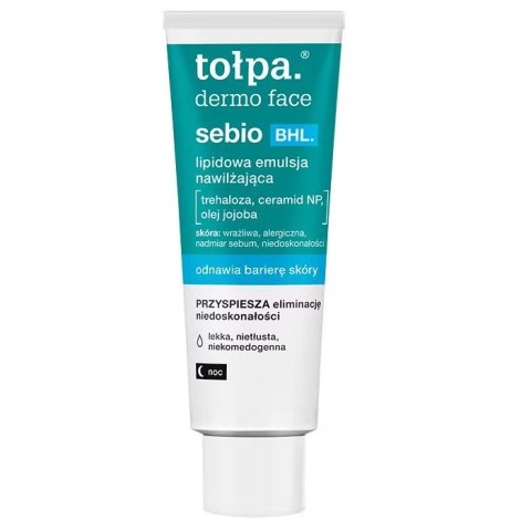 Tołpa Dermo Face Sebio BHL lipidowa emulsja nawilżająca 40ml Tołpa Dermo Face Sebio BHL lipidowa emulsja nawilżająca 40ml