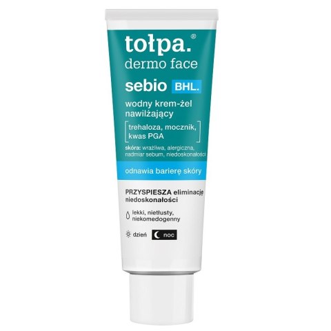 Tołpa Dermo Face Sebio BHL wodny krem-żel nawilżający 40ml Tołpa Dermo Face Sebio BHL wodny krem-żel nawilżający 40ml
