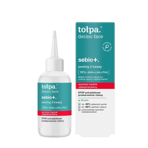 Tołpa Dermo Face Sebio+ peeling 3 kwasy 50ml Tołpa Dermo Face Sebio+ peeling 3 kwasy 50ml