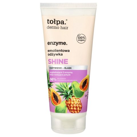Tołpa Dermo Hair Enzyme emolientowa odżywka Shine 200ml Tołpa Dermo Hair Enzyme emolientowa odżywka Shine 200ml
