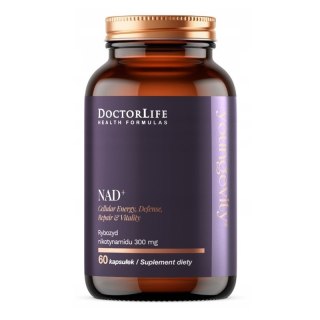 Doctor Life NAD+ Rybozyd Nikotynamidu 300mg suplement diety 60 kapsułek