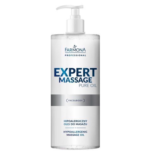 Farmona Professional Expert Massage Pure Oil hipoalergiczny olej do masażu 500ml Farmona Professional Expert Massage Pure Oil hipoalergiczny olej do masażu 500ml