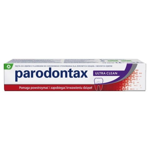 Parodontax Ultra Clean pasta do zębów przeciw krwawieniu dziąseł 75ml Parodontax Ultra Clean pasta do zębów przeciw krwawieniu dziąseł 75ml