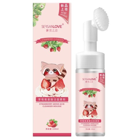 SersanLove Pianka do mycia twarzy z ekstraktem z truskawek 150ml SersanLove Pianka do mycia twarzy z ekstraktem z truskawek 150ml