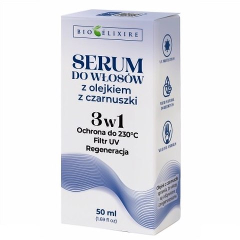 BIOELIXIRE Serum do włosów z olejkiem z czarnuszki 3w1 50ml BIOELIXIRE Serum do włosów z olejkiem z czarnuszki 3w1 50ml