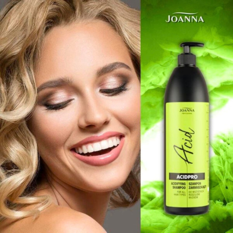 Joanna Professional Acidpro Complex Szampon zakwaszający po farbowaniu włosów 1000ml Joanna Professional Acidpro Complex Szampon zakwaszający po farbowaniu włosów 1000ml