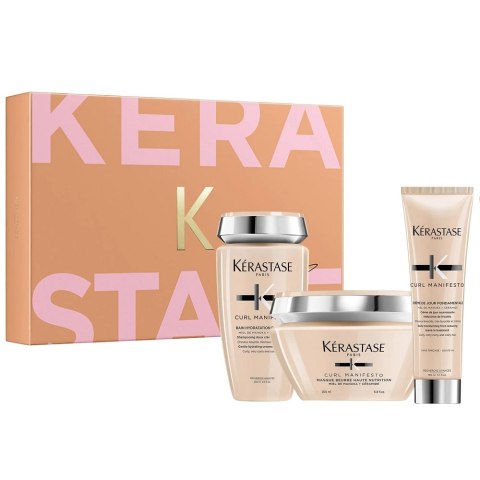 Kerastase Curl Manifesto zestaw szampon do włosów 250ml + maska do włosów 200ml + nawilżający krem do loków 150ml Kerastase Curl Manifesto zestaw szampon do włosów 250ml + maska do włosów 200ml + nawilżający krem do loków 150ml