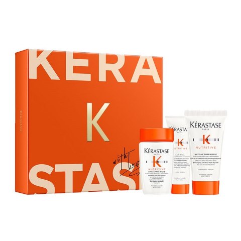 Kerastase Nutritive zestaw odżywczy szampon do włosów 80ml + odżywcze mleczko do włosów 75ml + nektar termiczny do włosów 50ml Kerastase Nutritive zestaw odżywczy szampon do włosów 80ml + odżywcze mleczko do włosów 75ml + nektar termiczny do włosów 50ml