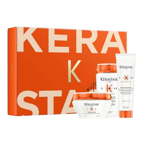 Kerastase Nutritive zestaw szampon do włosów 250ml + maska do włosów 200ml + nektar termiczny do włosów 150ml Kerastase Nutritive zestaw szampon do włosów 250ml + maska do włosów 200ml + nektar termiczny do włosów 150ml