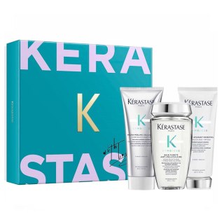 Kerastase Symbiose zestaw oczyszczający szampon do włosów 250ml + kojąca odżywka do włosów 200ml + mikro-złuszczający peeling do skóry gło