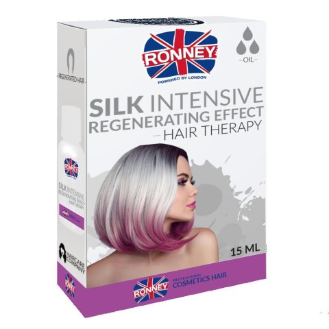 Ronney Silk Intensive Professional Hair Oil Regenerating Effect regenerujący olejek do włosów 15ml Ronney Silk Intensive Professional Hair Oil Regenerating Effect regenerujący olejek do włosów 15ml