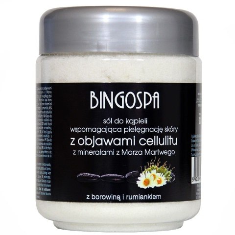 BingoSpa Antycellulitowa sól do kąpieli z minerałami z Morza Martwego i borowiną 550g BingoSpa Antycellulitowa sól do kąpieli z minerałami z Morza Martwego i borowiną 550g