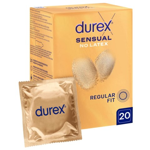 Durex Sensual No Latex prezerwatywy nielateksowe 20szt Durex Sensual No Latex prezerwatywy nielateksowe 20szt