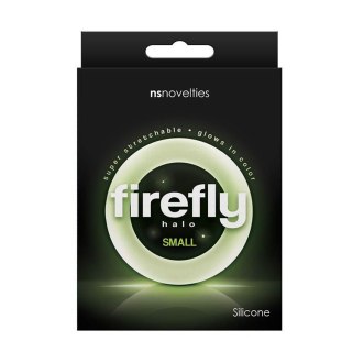 NS Novelties Firefly Halo Small świecący w ciemności pierścień erekcyjny Clear