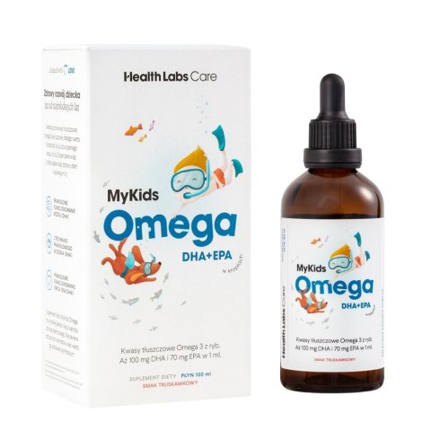 HealthLabs MyKids Omega kwasy omega 3 w kroplach dla dzieci suplement diety 100ml HealthLabs MyKids Omega kwasy omega 3 w kroplach dla dzieci suplement diety 100ml