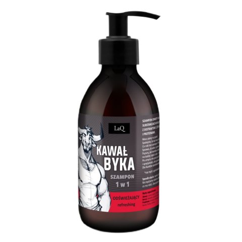 LaQ Odświeżający szampon dla facetów 1w1 Kawał Byka 300ml LaQ Odświeżający szampon dla facetów 1w1 Kawał Byka 300ml