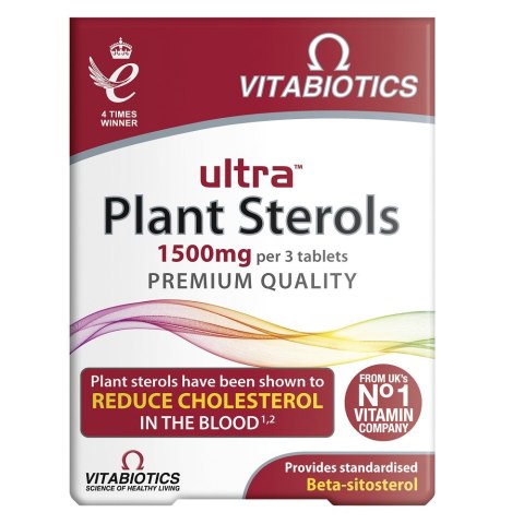 Vitabiotics Ultra Plant Sterols 500mg suplement diety 30 tabletek Vitabiotics Ultra Plant Sterols 500mg suplement diety 30 tabletek
