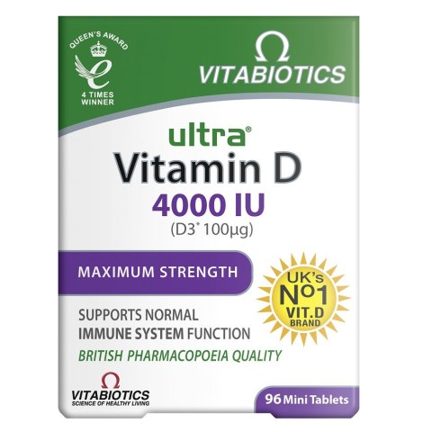 Vitabiotics Ultra Vitamin D 4000IU suplement diety 96 tabletek Vitabiotics Ultra Vitamin D 4000IU suplement diety 96 tabletek