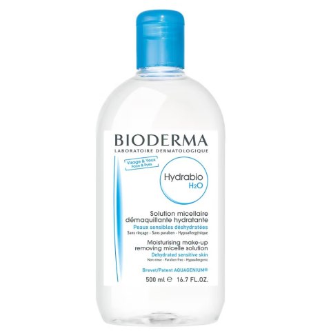 Bioderma Hydrabio H2O płyn micelarny do cery odwodnionej 500ml Bioderma Hydrabio H2O płyn micelarny do cery odwodnionej 500ml