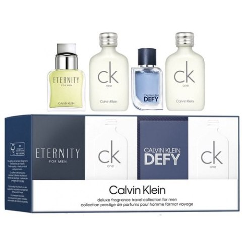 Calvin Klein Deluxe Fragrance Travel Collection For Men zestaw miniaturek perfum dla mężczyzn Calvin Klein Deluxe Fragrance Travel Collection For Men zestaw miniaturek perfum dla mężczyzn
