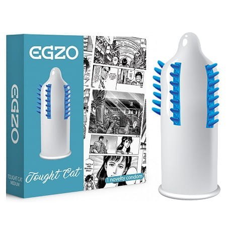 EGZO Tough Cat prezerwatywa stymulująca Medium 1szt. EGZO Tough Cat prezerwatywa stymulująca Medium 1szt.