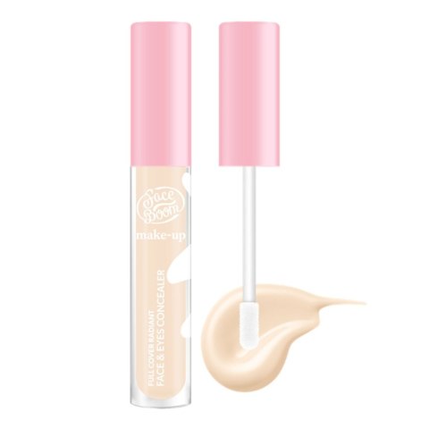 Face Boom Full Cover Radiant Concealer kryjący korektor do twarzy i pod oczy 02 8.5ml Face Boom Full Cover Radiant Concealer kryjący korektor do twarzy i pod oczy 02 8.5ml