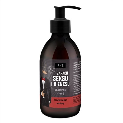 LaQ Oczyszczający szampon dla facetów 1w1 Doberman 300ml LaQ Oczyszczający szampon dla facetów 1w1 Doberman 300ml