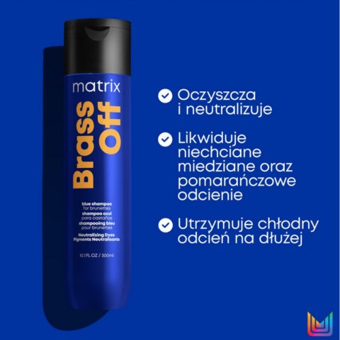 Matrix Brass Off Szampon Neutralizujący Miedziane Odcienie do Włosów Farbowanych 300ml