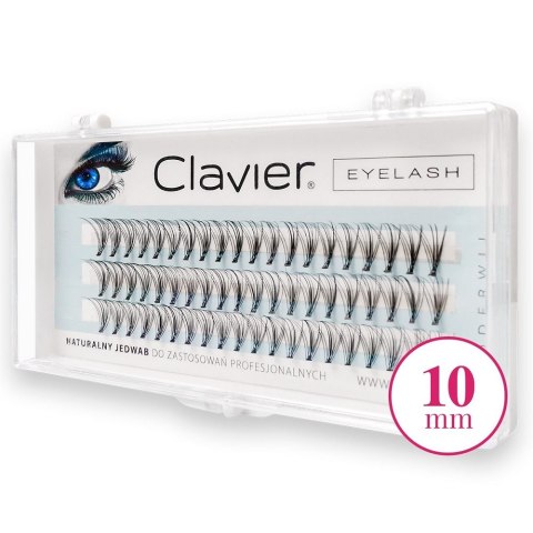 Clavier Eyelash kępki rzęs 10mm Black Clavier Eyelash kępki rzęs 10mm Black