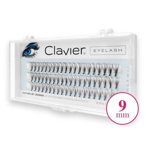 Clavier Eyelash kępki rzęs 9mm Black Clavier Eyelash kępki rzęs 9mm Black