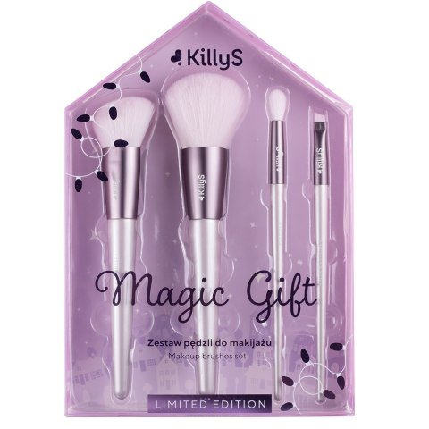 KillyS Magic Gift zestaw pędzli do makijażu 4szt. KillyS Magic Gift zestaw pędzli do makijażu 4szt.