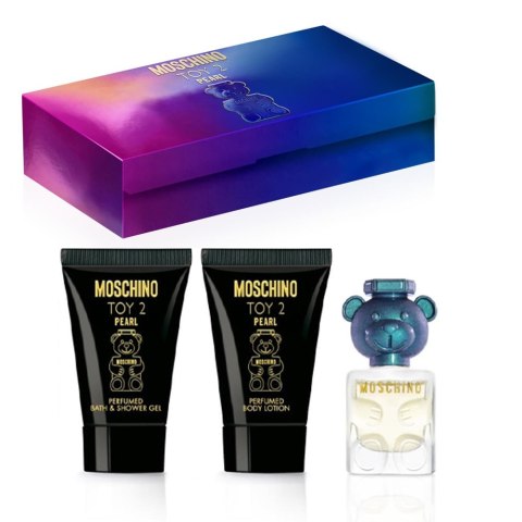 Moschino Toy 2 Pearl zestaw woda perfumowana 5ml + żel pod prysznic 25ml + balsam do ciała 25ml Moschino Toy 2 Pearl zestaw woda perfumowana 5ml + żel pod prysznic 25ml + balsam do ciała 25ml