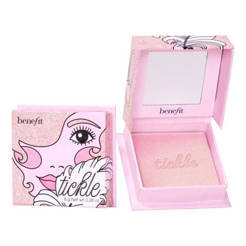 Benefit Tickle Golden Pink Highlighter rozświetlacz w złotoróżowym odcieniu 8g Benefit Tickle Golden Pink Highlighter rozświetlacz w złotoróżowym odcieniu 8g