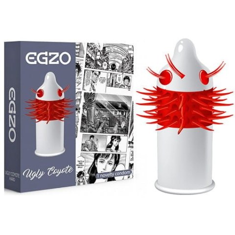 EGZO Ugly Coyote prezerwatywa z pieszczącymi kolcami Medium 1szt. EGZO Ugly Coyote prezerwatywa z pieszczącymi kolcami Medium 1szt.