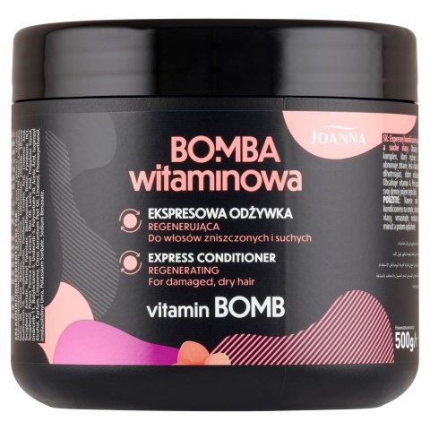 Joanna Bomba Witaminowa ekspresowa odżywka regenerująca 500g Joanna Bomba Witaminowa ekspresowa odżywka regenerująca 500g